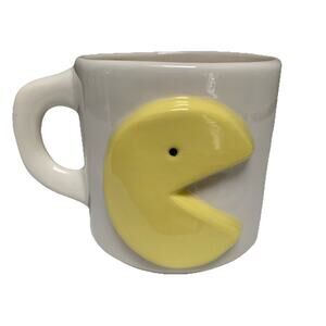 Vintage 1982 Pac-Man Arcade Game Ceramic Coffee Mug Cup Double Sided